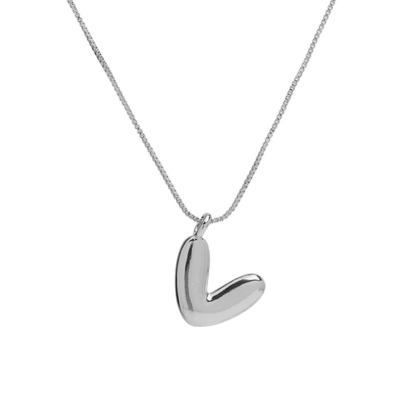 Necklace Brass Copper English Letter Electroplating Balloon Bubble Style For Women