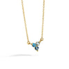 Necklace Brass Copper Plated With 14K Gold Geometric Flowers Electroplating Style Accessories