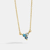 Necklace Brass Copper Plated With 14K Gold Geometric Flowers Electroplating Style Accessories