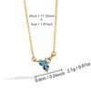 Necklace Brass Copper Plated With 14K Gold Geometric Flowers Electroplating Style Accessories
