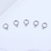 Necklace Buckle 925 Sterling Silver Round Electroplated Diy Handmade Beaded With Hanging Pearl