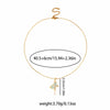 Necklace Butterfly Zircon Copper Titanium Steel Bow Electroplating Women's
