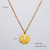 Necklace Clavicle Chain Titanium Steel Stainless Steel 18K Gold Electroplated Heart Stars Round Pendant Bamboo Chain