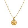 Necklace Clavicle Chain Titanium Steel Stainless Steel 18K Gold Electroplated Heart Stars Round Pendant Bamboo Chain