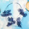 Necklace Cloth Crystal Geometric Pure Handmade Flower