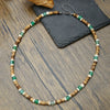 Necklace Coconut Shell Turquoise Handmade Geometric Style Unisex