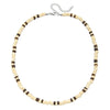 Necklace Coconut Shell Wood Chips Geometric Handmade Unisex Hiphop Allmatch Stainless Steel Irregular Clavicle O Chain