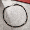 Necklace Coconut Shell Wooden Beads Turquoise Geometric Handmade Men's