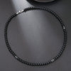 Necklace Coconut Wood Beads Stainless Steel Geometric Handmade Unisex