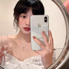 Necklace Copper Alloy Bow Tassel Electroplating Women's Light Luxury Niche Highend Accessory