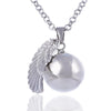 Necklace Copper Angel Wings Geometric Electroplating Design
