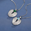Necklace Copper Angel Wings Mixed Gem Inlay Electroplating For Women