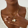 Necklace Copper Animal Zodiac Style Set With Diamonds Baroque Pearl Clown Fish