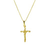 Necklace Copper Brass Plated December Flower Cross O Word Chain Pendant For Women