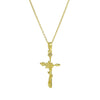 Necklace Copper Brass Plated December Flower Cross O Word Chain Pendant For Women