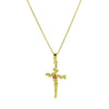 Necklace Copper Brass Plated December Flower Cross O Word Chain Pendant For Women