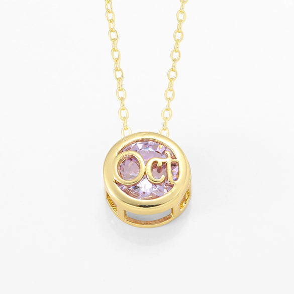 Necklace Copper Doublesided Hollow Constellation Letters Numbers Text Plated Real Gold Colorpreserving Pendant Clavicle Chain
