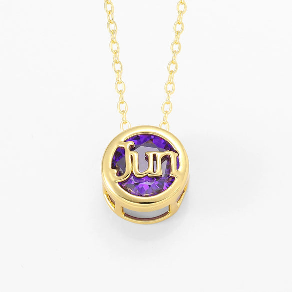 Necklace Copper Doublesided Hollow Constellation Letters Numbers Text Plated Real Gold Colorpreserving Pendant Clavicle Chain