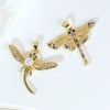 Necklace Copper Dragonfly Micropaved With Colorful Zircon Animal Pattern Retro Style