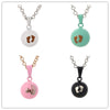 Necklace Copper Electroplating Geometric Style
