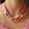 Necklace Copper Geometric Drop Shape Electroplating Ocean Style Shell Pendant