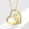 Necklace Copper Geometric Electroplating Heart Style For Women