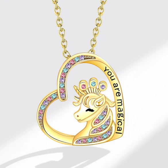 Necklace Copper Geometric Electroplating Heart Style For Women