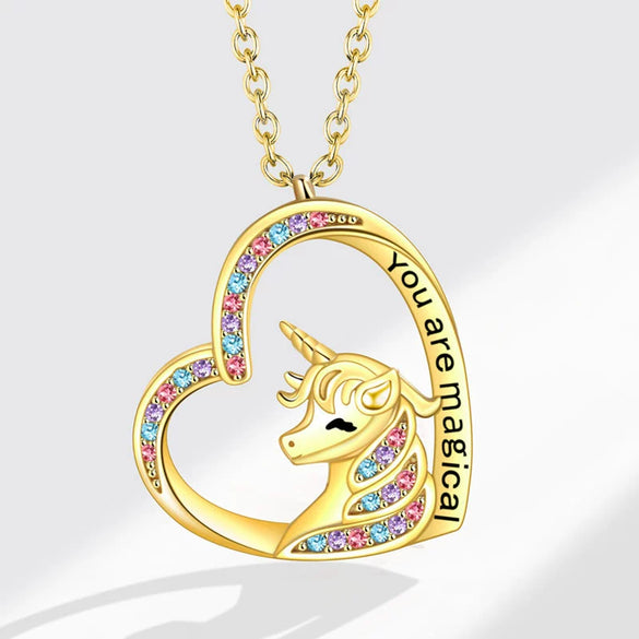 Necklace Copper Geometric Electroplating Heart Style For Women