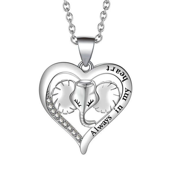 Necklace Copper Geometric Electroplating Heart Style For Women