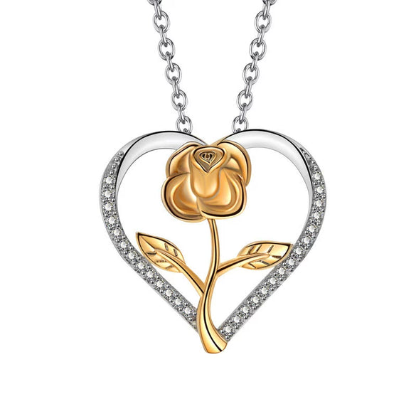 Necklace Copper Geometric Electroplating Heart Style For Women