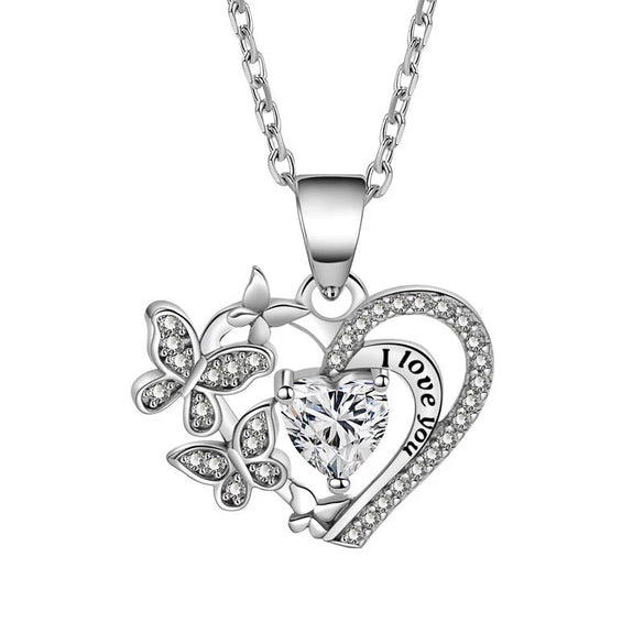 Necklace Copper Geometric Electroplating Heart Style For Women
