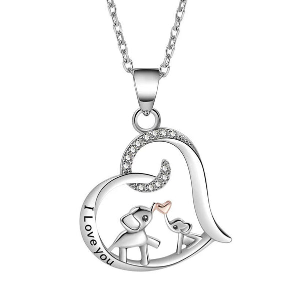 Necklace Copper Geometric Electroplating Heart Style For Women