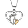 Necklace Copper Geometric Electroplating Heart Style For Women