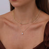 Necklace Copper Geometric Electroplating Women's Light Luxury Minimalist Stacked Multi Layer Water Drop Clavicle Chain
