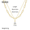 Necklace Copper Geometric Electroplating Women's Light Luxury Minimalist Stacked Multi Layer Water Drop Clavicle Chain