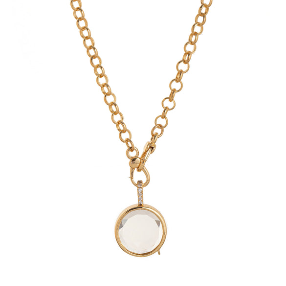 Necklace Copper Geometric Heart Shape Electroplated