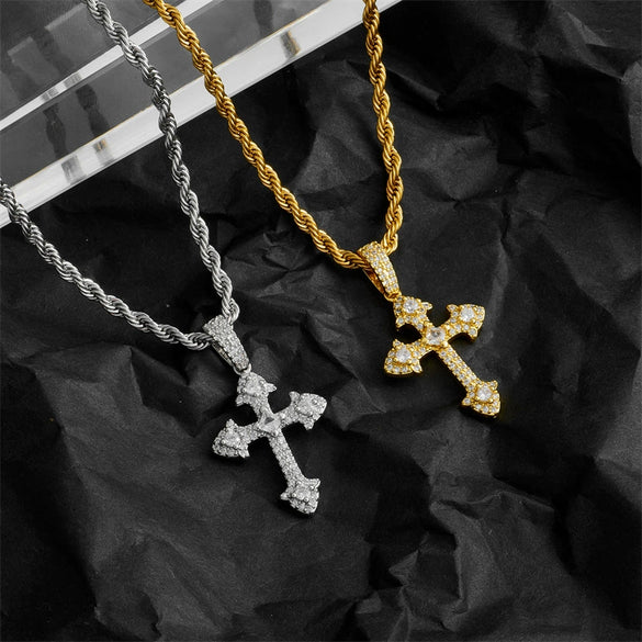 Necklace Copper Geometric Mixed Gem Inlay Electroplating Twist Chain