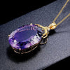 Necklace Copper Geometric Mixed Gem Inlay Ochain Light Luxury Women's