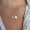 Necklace Copper Geometric Style Ochain Electroplating Love Envelope Box With I Love You Motto