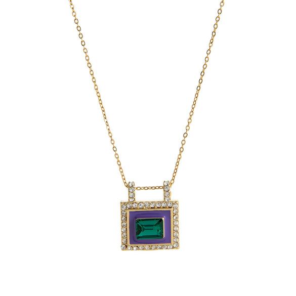 Necklace Copper Geometric Titanium Steel Electroplating
