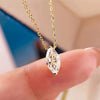 Necklace Copper Geometric Zirconia Mixed Gemstone Setting O Word Chain