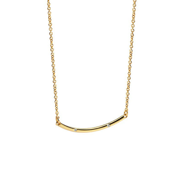 Necklace Copper Gold Plated Geometric Smiley Face Cross Chain