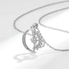 Necklace Copper Heart Rotatable Sweet Style