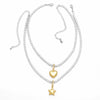 Necklace Copper Heart Shape Gold Plated Electroplating Design