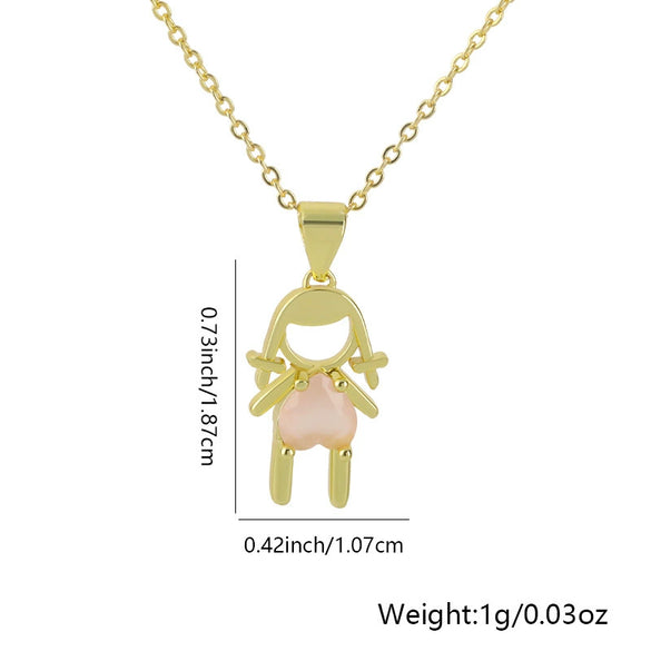 Necklace Copper Little Fresh Style Electroplating