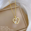 Necklace Copper Microinlaid Animal Zodiac Cartoon Minimalist Stainless Steel For Women