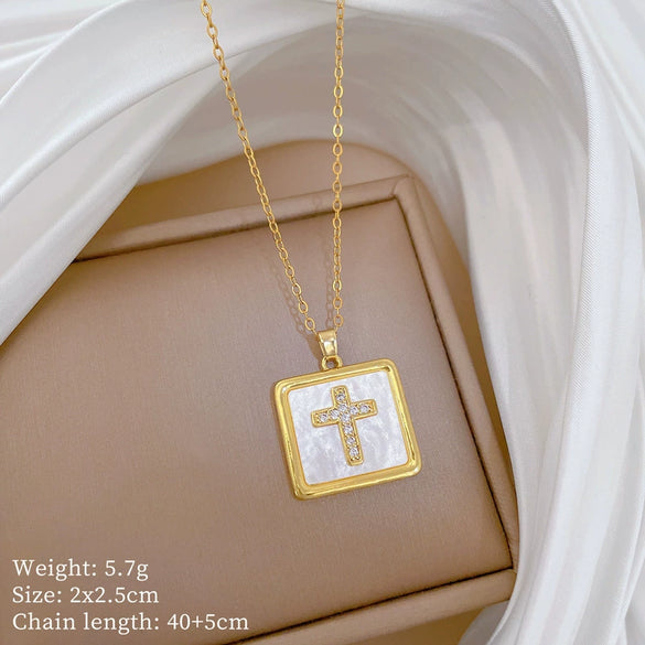Necklace Copper Microinlaid Animal Zodiac Cartoon Minimalist Stainless Steel For Women