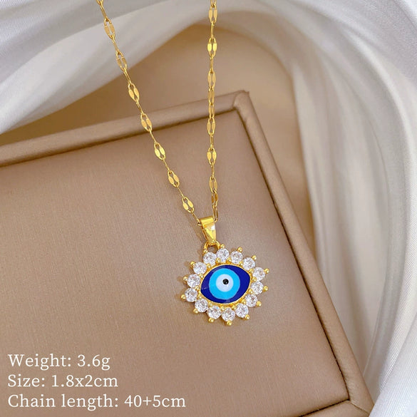 Necklace Copper Microinlaid Animal Zodiac Cartoon Minimalist Stainless Steel For Women