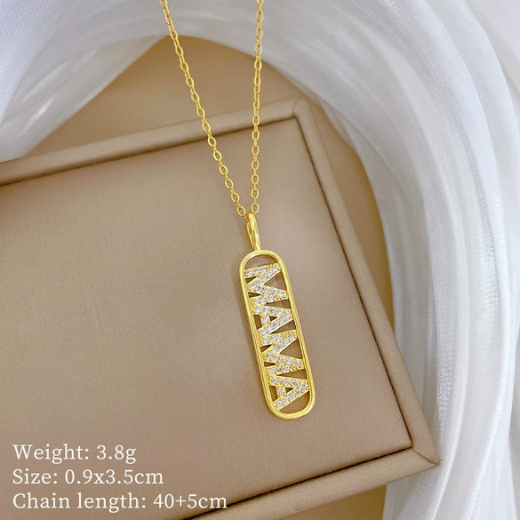 Necklace Copper Microinlaid Animal Zodiac Cartoon Minimalist Stainless Steel For Women