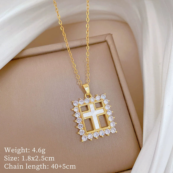 Necklace Copper Microinlaid Animal Zodiac Cartoon Minimalist Stainless Steel For Women